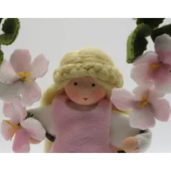 Kirschblüten Mädchen - Jahreszeitentisch - Waldorf Art - handgefertigte ,einzigartige Blumenkinder - Art.Nr.FR5