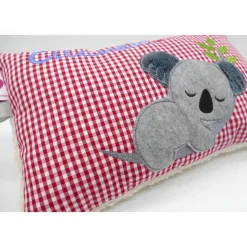 Kissen mit Namen Koala Beuteltier Namenskissen Taufkissen Kuschelkissen Kindergartenkissen Geburtsgeschenk