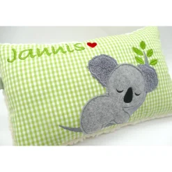 Kissen mit Namen Koala Beuteltier Namenskissen Taufkissen Kuschelkissen Kindergartenkissen Geburtsgeschenk