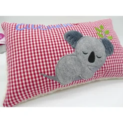 Kissen mit Namen Koala Beuteltier Namenskissen Taufkissen Kuschelkissen Kindergartenkissen Geburtsgeschenk