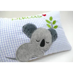 Kissen mit Namen Koala Beuteltier Namenskissen Taufkissen Kuschelkissen Kindergartenkissen Geburtsgeschenk
