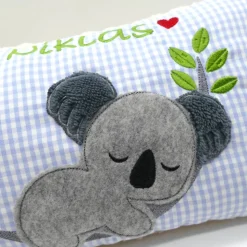 Kissen mit Namen Koala Beuteltier Namenskissen Taufkissen Kuschelkissen Kindergartenkissen Geburtsgeschenk