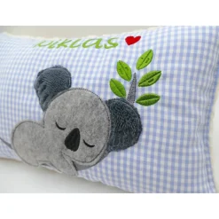 Kissen mit Namen Koala Beuteltier Namenskissen Taufkissen Kuschelkissen Kindergartenkissen Geburtsgeschenk