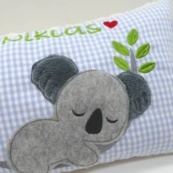 Kissen mit Namen Koala Beuteltier Namenskissen Taufkissen Kuschelkissen Kindergartenkissen Geburtsgeschenk