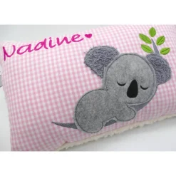 Kissen mit Namen Koala Beuteltier Namenskissen Taufkissen Kuschelkissen Kindergartenkissen Geburtsgeschenk
