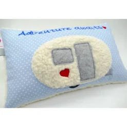 Kissen mit Namen Wohnwagen Camping Namenskissen Taufkissen Kuschelkissen Kindergartenkissen Geburtsgeschenk