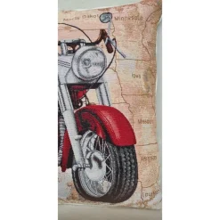 Kissenbezug " Motorrad Classic", 40 x 40 cm, genäht mit Reisverschluß - Geschenk für jeden Motorradfan