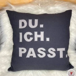 Kissenhülle "Du. Ich. Passt."