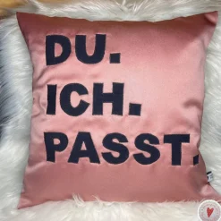Kissenhülle "Du. Ich. Passt."
