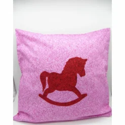 Kissenhülle Schaukelpferd Weihnachtsdeko