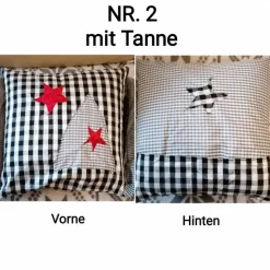 Kissenhülle Weihnachtsmotiv Handarbeit 40x40cm