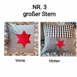 Kissenhülle Weihnachtsmotiv Handarbeit 40x40cm