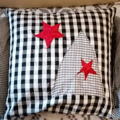 Kissenhülle Weihnachtsmotiv Handarbeit 40x40cm