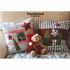 Kissenhülle Weihnachtsmotiv Handarbeit 40x40cm