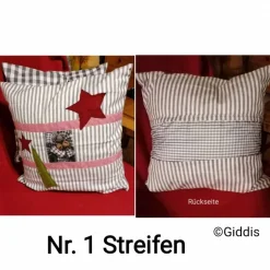 Kissenhülle Weihnachtsmotiv Handarbeit 40x40cm