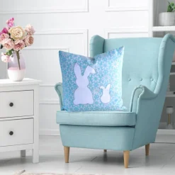 Kissenhülle 40x40 /Sofakissen /Ostergeschenk/Kissen grün/Kissenbezug für Ostern/ Deko Kissen /Osterdekoration/Osterhasen