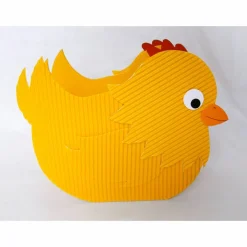 Küken Osternest, Hühnchen als Osterkörbchen oder Osterdeko, Frühlingsdekoration, Geschenkverpackung, Mitbringsel