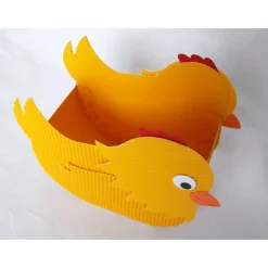 Küken Osternest, Hühnchen als Osterkörbchen oder Osterdeko, Frühlingsdekoration, Geschenkverpackung, Mitbringsel