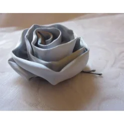 Klammer Haarklammer grau Stoffblume Haarblume 