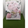 Klappdeckelbox mit Serviettenmotiv " Rosen und Noten "