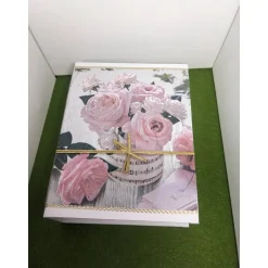 Klappdeckelbox mit Serviettenmotiv 