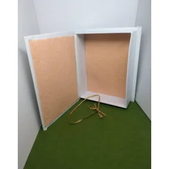 Klappdeckelbox mit Serviettenmotiv " Alles Gute" Brief