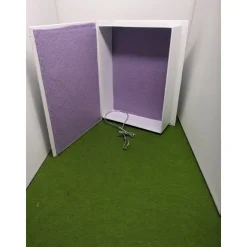 Klappdeckelbox mit Serviettenmotiv " Blumen und Schmetterlinge " Silber