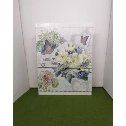 Klappdeckelbox mit Serviettenmotiv 