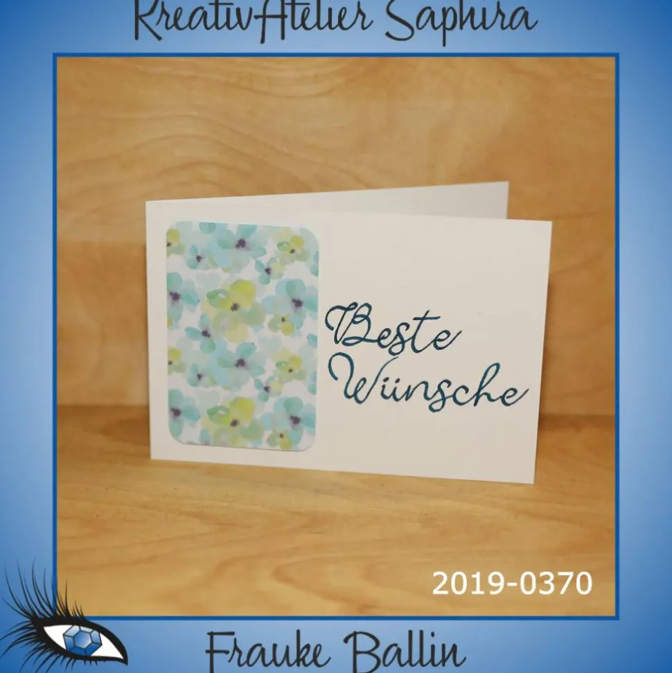 Klappkarte - GEBURTSTAG / HAPPY BIRTHDAY - DinB6 - [2019-0370] - handgeschrieben