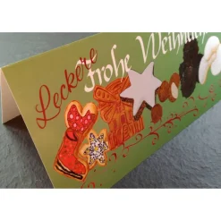 Klappkarte DIN lang "Leckere Weihnachten"