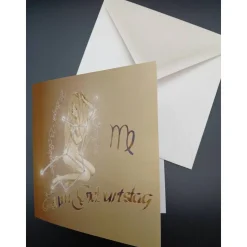 Klappkarte Sternzeichen Jungfrau