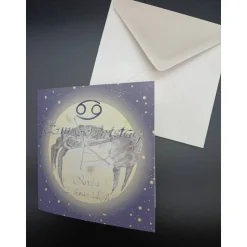 Klappkarte Sternzeichen Krebs