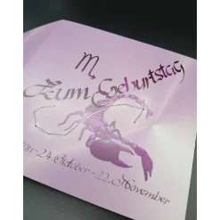 Klappkarte Sternzeichen Skorpion