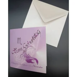 Klappkarte Sternzeichen Skorpion