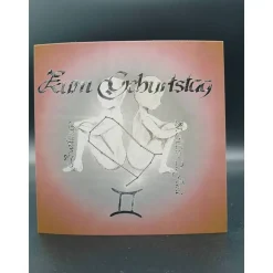 Klappkarte Sternzeichen Zwillinge