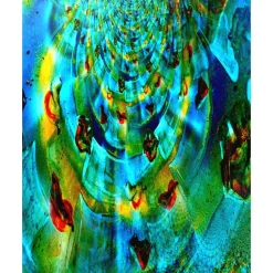 Klebefolie – Digital-ART • Tanz der Lichter • Fensterschmuck Design  Ulrike Kröll