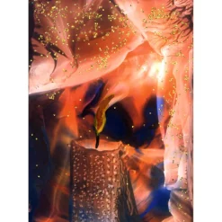 Klebefolie - Malerei • Kerzenschein zum Weihnachtsfest • Fensterschmuck Design  Ulrike Kröll