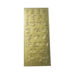 Klebezahlen Adventskalender