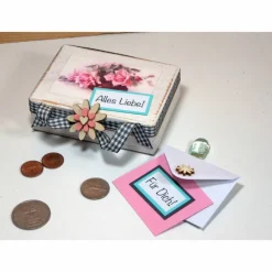 Kleine Geschenkbox im Vintage Stil Schmuckbox, Geldgeschenk, Rosen, handgemacht, Kleinigkeiten von NB