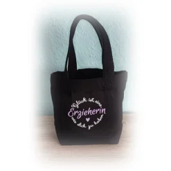 kleine Geschenktasche, Stofftasche, Erzieherin