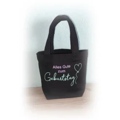kleine Geschenktasche, Stofftasche, Geburtstag