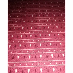 kleine Herzen in beige und rot -Kombistoff zu Candy Cane Angels