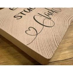 Kleine Holzdeko mit Spruch – Glück verschenken | Holzquadrat mit Wunschtext | Handgemachtes Geschenk
