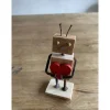 Kleine Holzfigur mit Herz, Geschenk, Mitbringsel für Liebende, Lieblingsmensch,