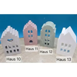 Kleine Lichthäuser aus Raysin in Pastell – Einzigartige Deko & sanftes Licht