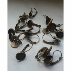 kleine rote Herzen Ohrringe und Ringe Cabochonschmuck verschiedene Fassungen