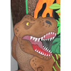 Kleine Schultüte Dinosaurier „T-Rex“ mit Vulkan 41 cm 5-eckig Farbvarianten