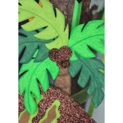 Kleine Schultüte Dinosaurier „Zera“ mit Vulkan 41 cm    5-eckig