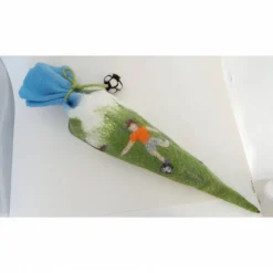 kleine Schultüte Fußball für Geschwister, Geschwistertüte Fußball als Beigeschenk zur Einschulung für Bruder/Schwester