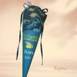 Kleine Schultüte, Schultüte 1. Klasse, Zuckertüte - Dinos personalisierbar